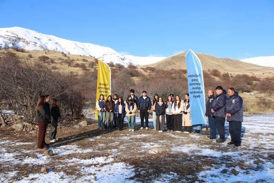 Batabat yaylağında təmizlik aksiyası təşkil olunub